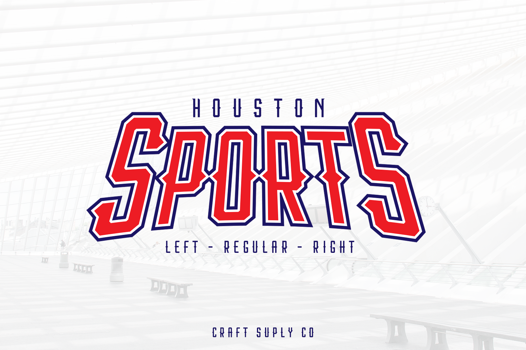 Houston Sports Display Font By craftsupplyco