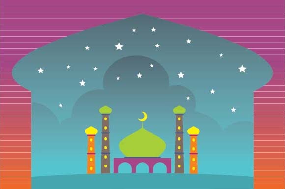 Ramadan and Happy Eid Background Graphic Illustrations By Niznaz Graphic Studio