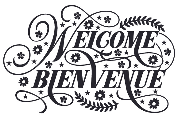 Welcome Bienvenue Home Craft Cut File By Creative Fabrica Crafts
