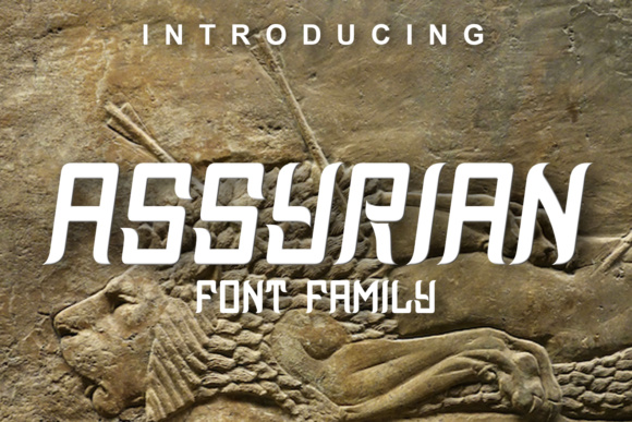 Assyrian Display Font By vladimirnikolic