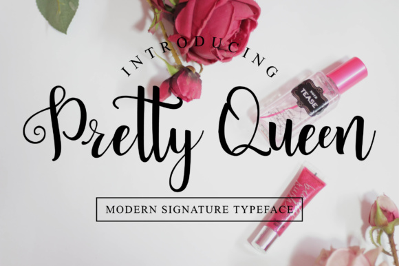 Pretty Queen Script & Handwritten Font By fanastudio
