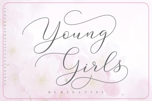 Young Girls Script Script & Handwritten Font By Megatype