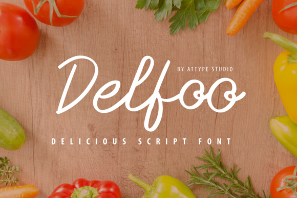 Delfoo Script & Handwritten Font By attypestudio