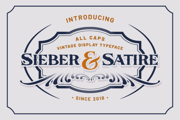 Sieber & Satire Decorative Font By epitagetype