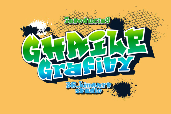 Ghaile Grafiti Display Font By 38.lineart