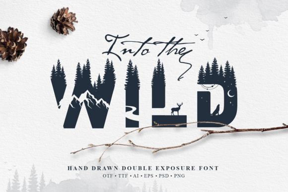Into the Wild Color Fonts Font By Cosmic Store
