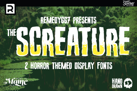 Screature Display Font By remedy667