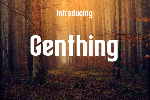 Genthing Blackletter Font By da_only_aan