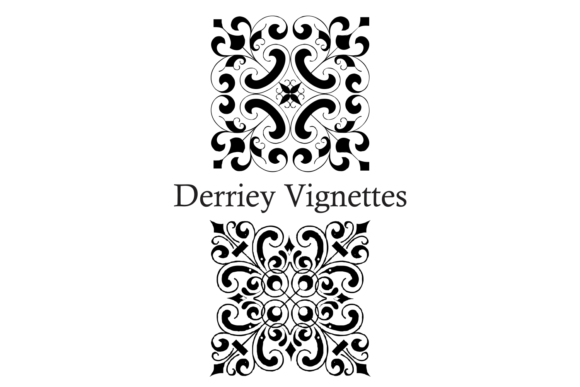 Derriey Vignettes Family Polices Dingbats Police Par Intellecta Design