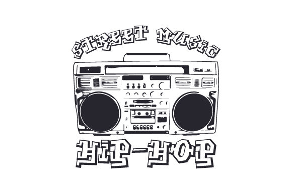 Street Music Hip-Hop Music Craft Cut File By Creative Fabrica Crafts