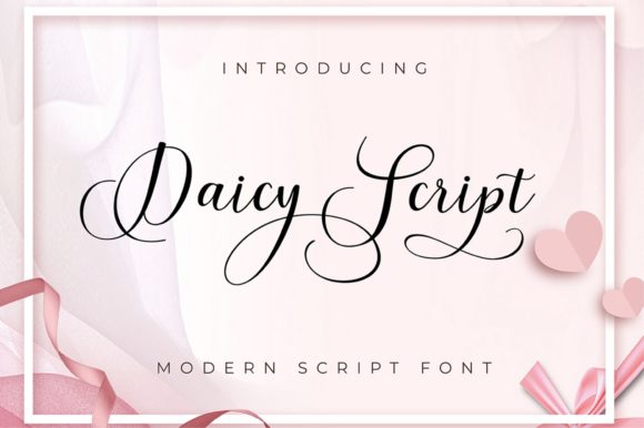 Daicy Script Script & Handwritten Font By Stellar Studio