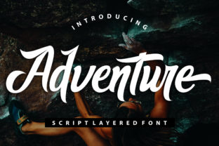 Adventure Font Script & Handwritten Font By Musafir LAB 1