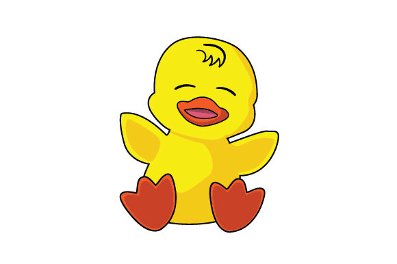 Baby Duck Cartoon Animals Arquivo de corte de artesanato Por Creative Fabrica Crafts