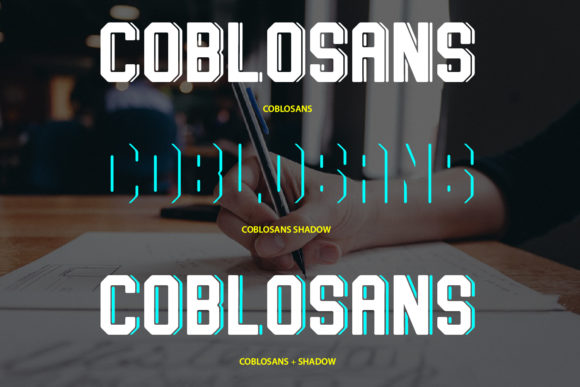 Coblosans Display Font By da_only_aan
