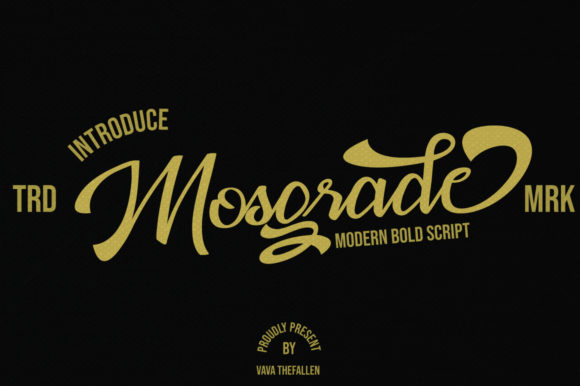 Mosgrade Script & Handwritten Font By Fallengraphic