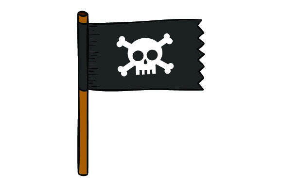 Pirate Flags Piraci Plik rękodzieła do wycinania Przez Creative Fabrica Crafts
