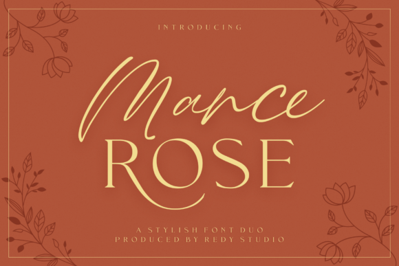 Mance Rose Duo Fuentes Caligráficas Fuente Por RedyStudio