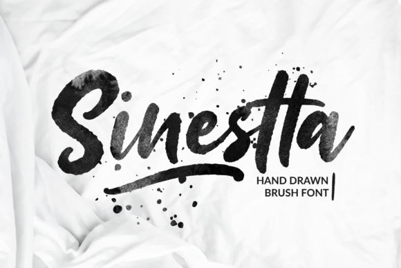 Sinestta Script & Handwritten Font By Weape Design