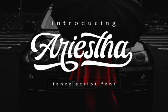 Ariestha Script Script & Handwritten Font By Arterfak Project