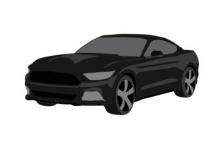 Black Sports Car Garage Craft Cut File By Creative Fabrica Crafts