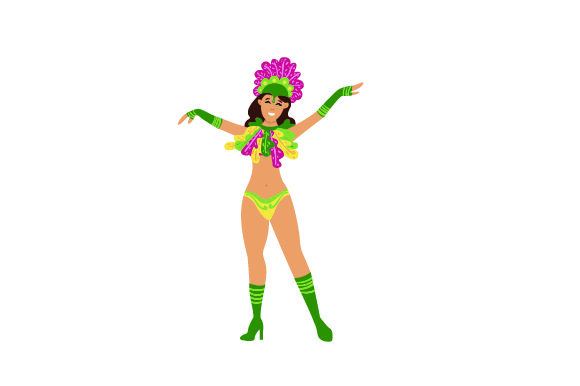 Carnival Woman Brazil Craft Cut File By Creative Fabrica Crafts