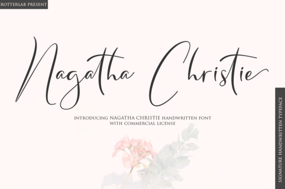 Nagatha Christie Script & Handwritten Font By rotterlabstudio