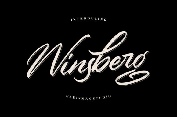 Winsberg Script & Handwritten Font By Garisman Studio