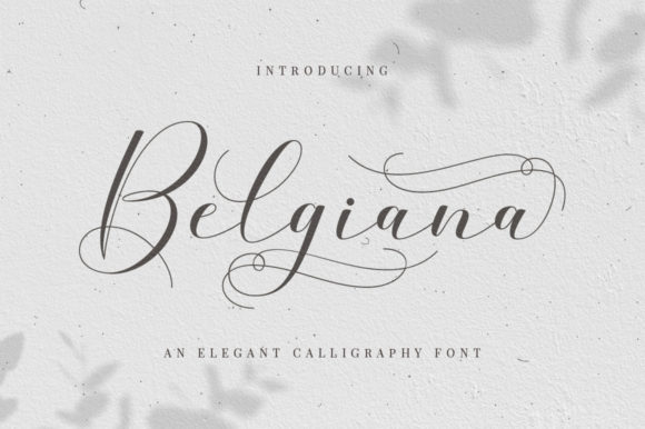 Belgiana Script & Handwritten Font By Megatype