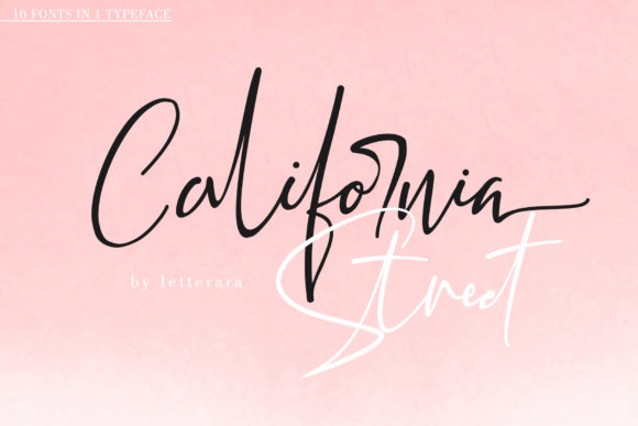 California Street Script & Handwritten Font By thomasaradea