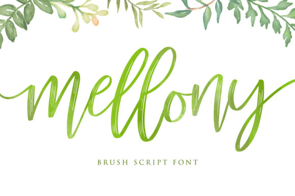 Mellony Script & Handwritten Font By Alit Design