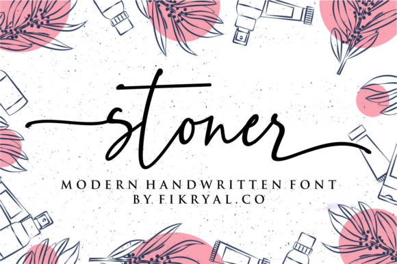 Stoner Script & Handwritten Font By Fikryal Studio