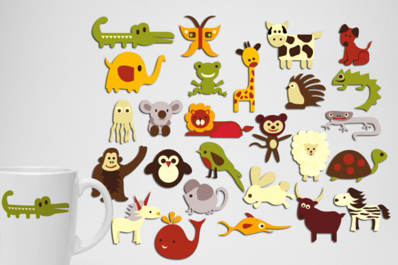 Alphabet Animals Graphic Crafts By Revidevi