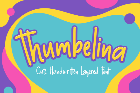 Thumbelina Script Fonts Font Door herbanuts