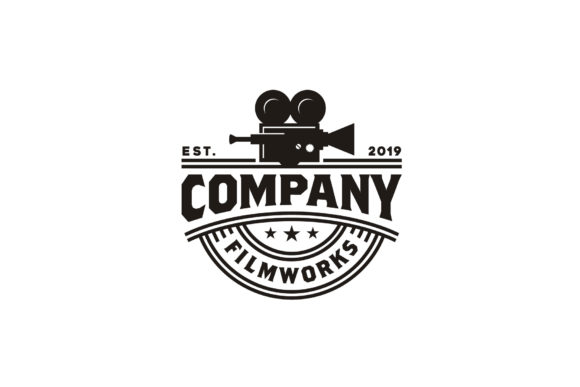 Vintage Video Camera Film Movie Logo Graphic Logos By Enola99d