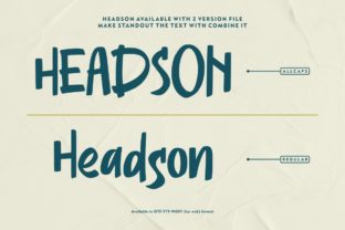 Headson Display Font By Garisman Studio 6