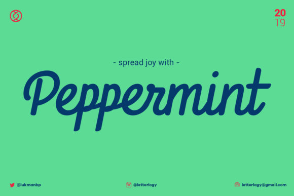 Peppermint Script & Handwritten Font By letterlogy