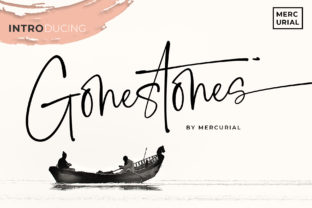 Gonestones Script & Handwritten Font By Mercurial 1