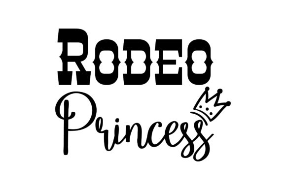 Rodeo Princess Cowgirl Craft Cut File By Creative Fabrica Crafts