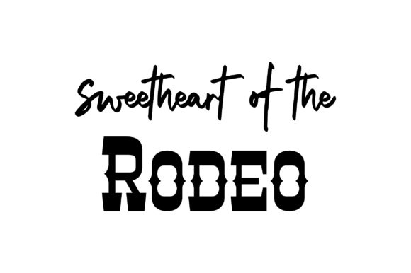 Sweetheart of the Rodeo Cowgirl Craft Cut File By Creative Fabrica Crafts