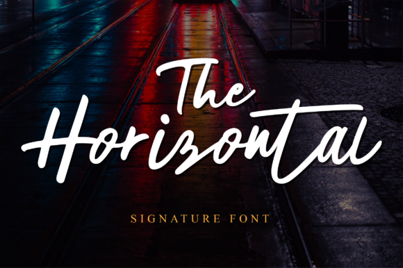 The Horizontal Script & Handwritten Font By fanastudio