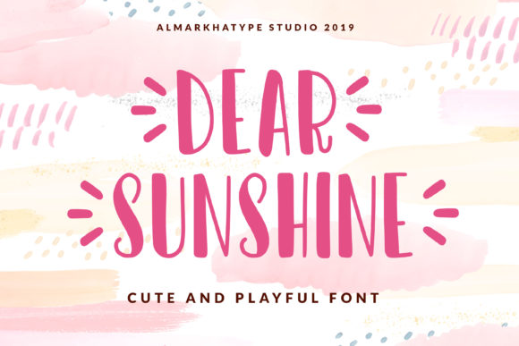 Dear Sunshine Script & Handwritten Font By almarkhatype