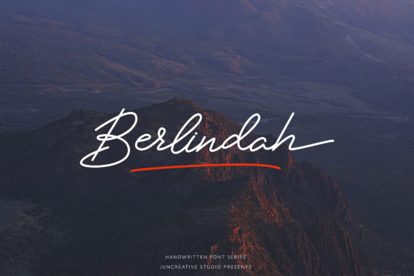 Berlindah Script & Handwritten Font By Juncreative