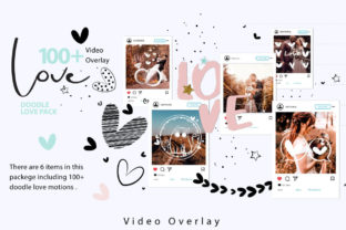 108 Animated Doodle Love Video Overlays Graphic Motion Graphics By 3Motional 1