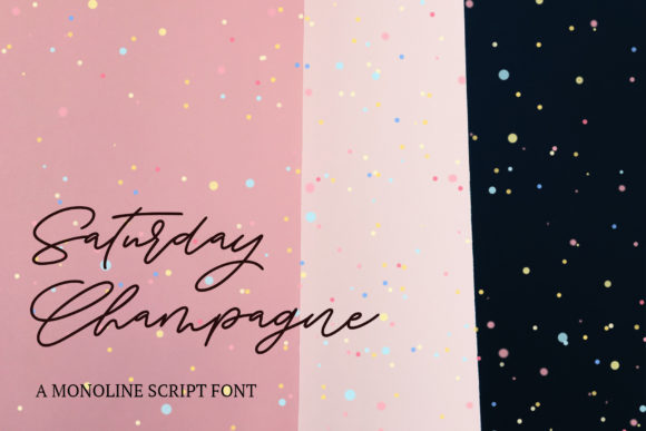 Saturday Champagne Script & Handwritten Font By Sarurday Champagne