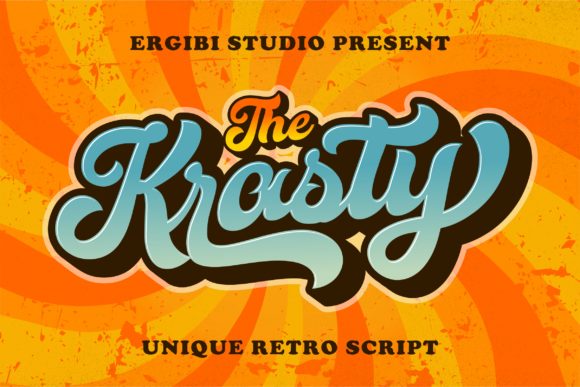Krasty Script & Handwritten Font By ergibi studio