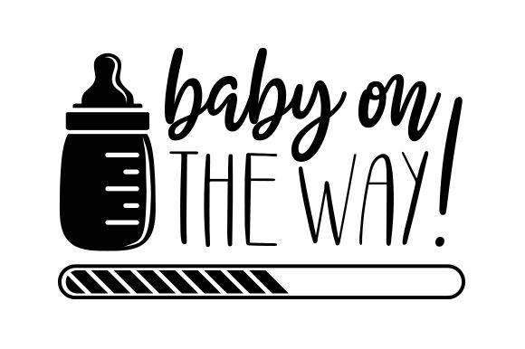 Baby on the Way! Bebé Archivo de Corte de Manualidades Por Creative Fabrica Crafts