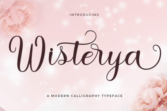 Wisterya Script Script & Handwritten Font By Black Studio