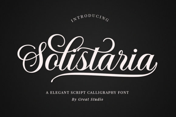 Solistaria Script & Handwritten Font By Great Studio