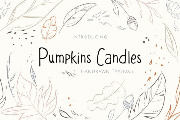 Pumpkins Candles Skript-Schriftarten Schriftart Von Stellar Studio