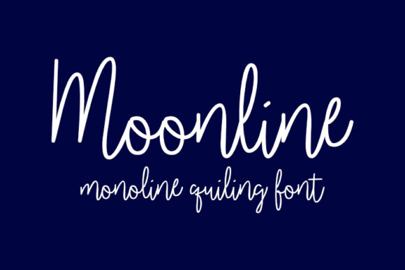 Moonline Script Fonts Font Door harisprawoto